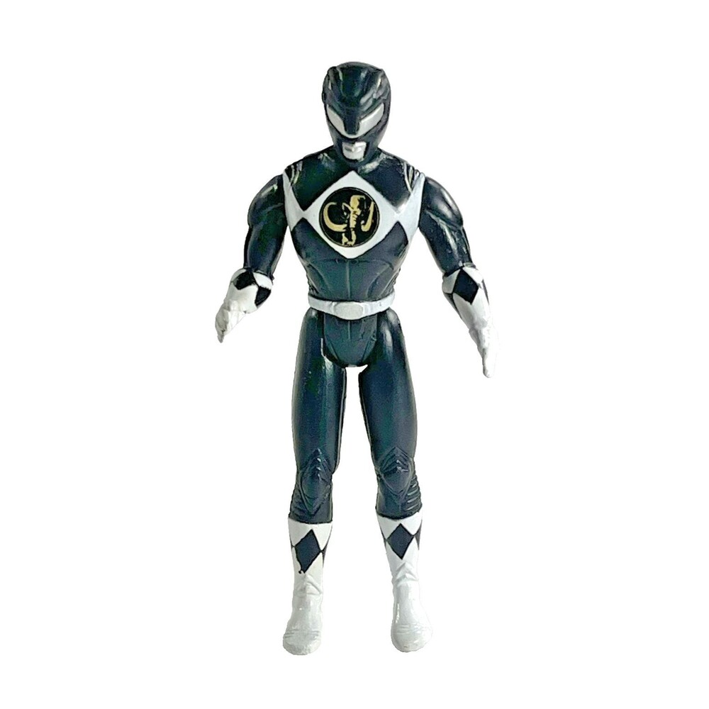 Mighty Morphin Power Rangers Black Ranger 4" Vintage 1995 Action Figure